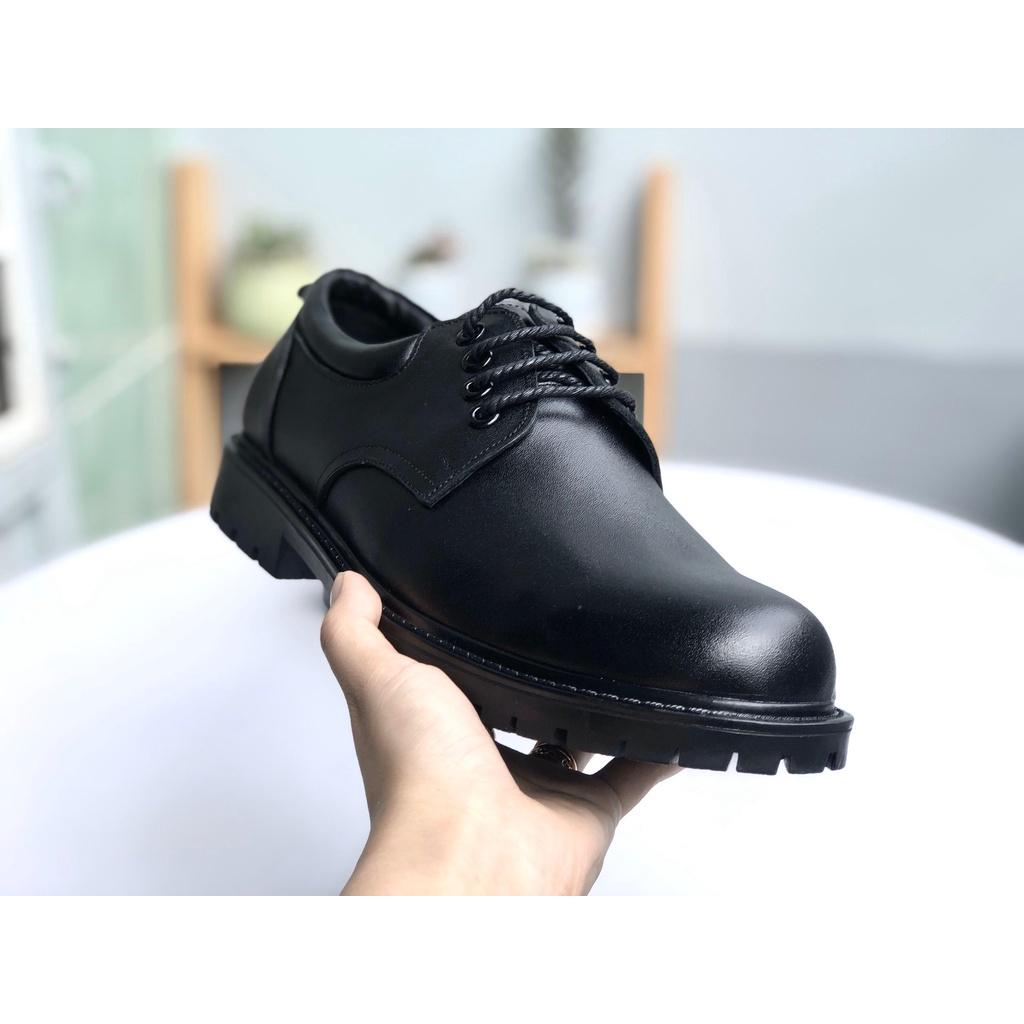 Boot trơn cổ thấp chất liệu da bò bảo hành 12 tháng - Duky Store
