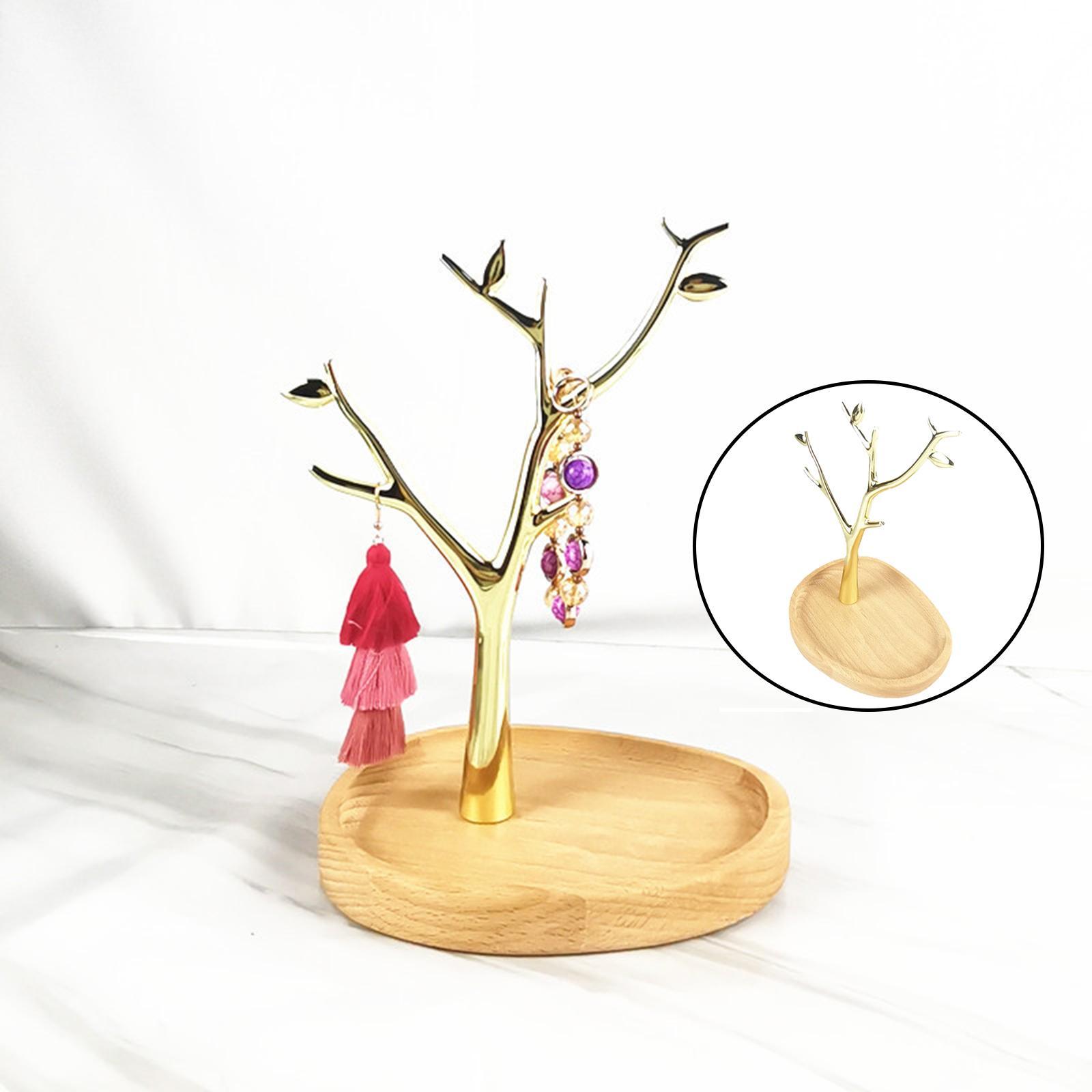 Tree Shape Jewelry Tray Earring Watch Display Holder Stand Stable Base for Woman