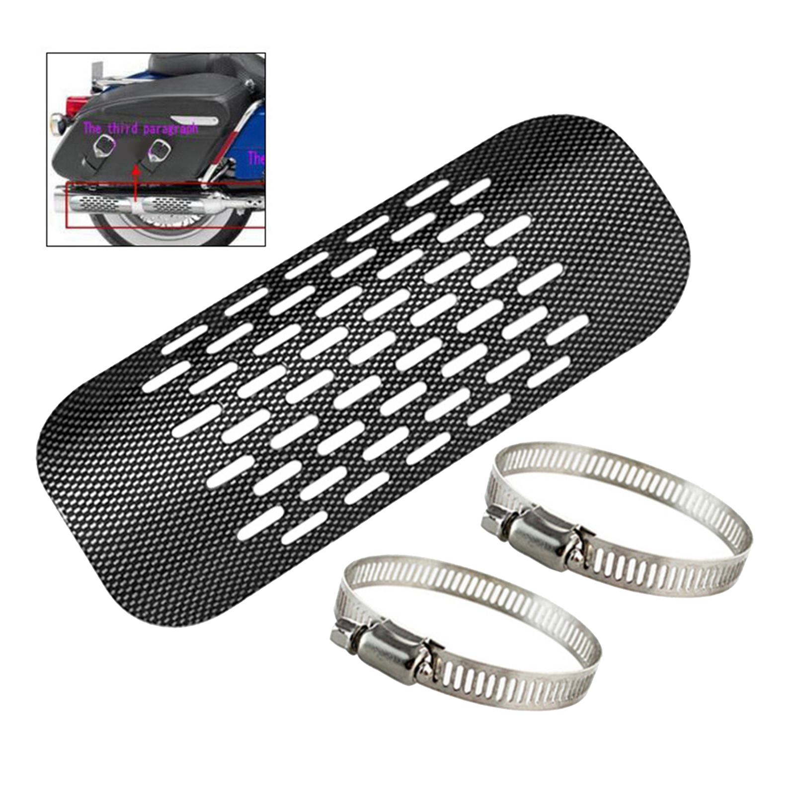 Motorcycle Motorbike Exhaust Heat Shield Protector Exhaust Pipe Muffler Silencer Pipe Cover Guard for Harley Prince racing 400 earth