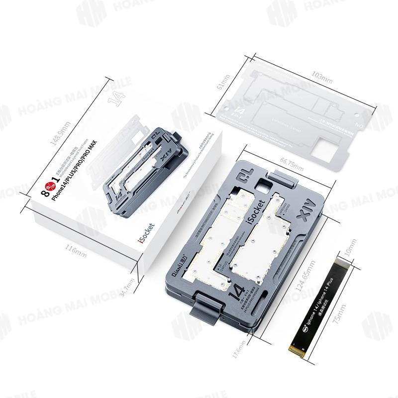 Đế test main dùng cho điện thoại iP 12 mini/12/12 Pro/12 Pro Max QIANLI iSocket