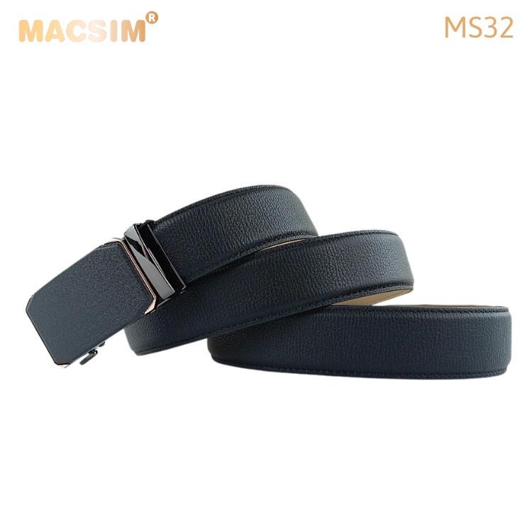Thắt lưng nam -Dây nịt nam da thật cao cấp nhãn hiệu Macsim MS32