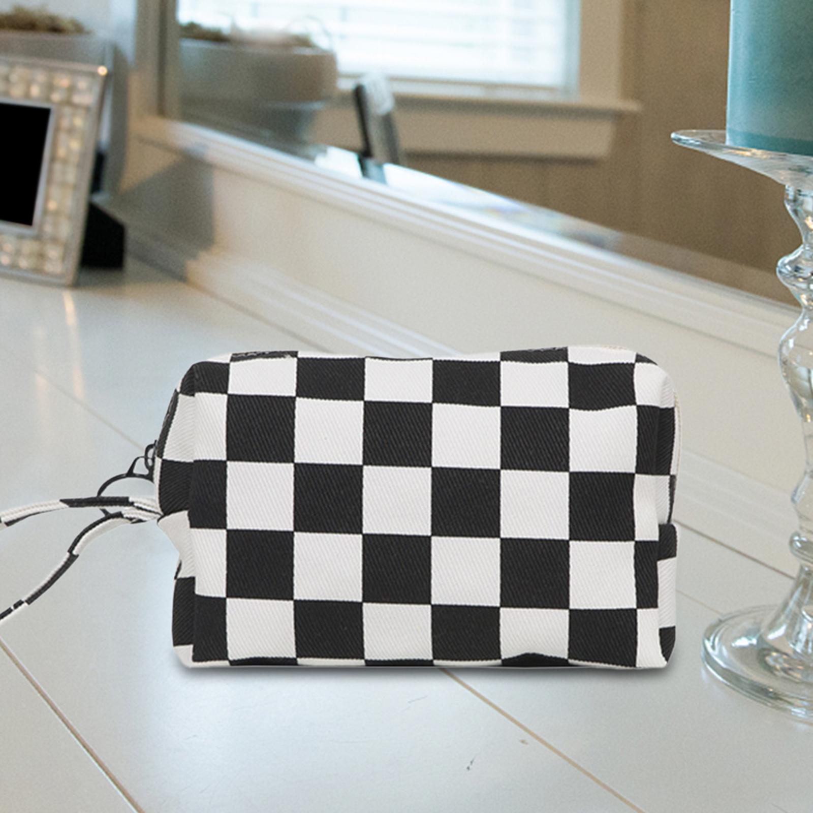Portable Makeup Bag Storage Case Organizer Zipper Design Versatile Cosmetic Holder Toiletry Bag