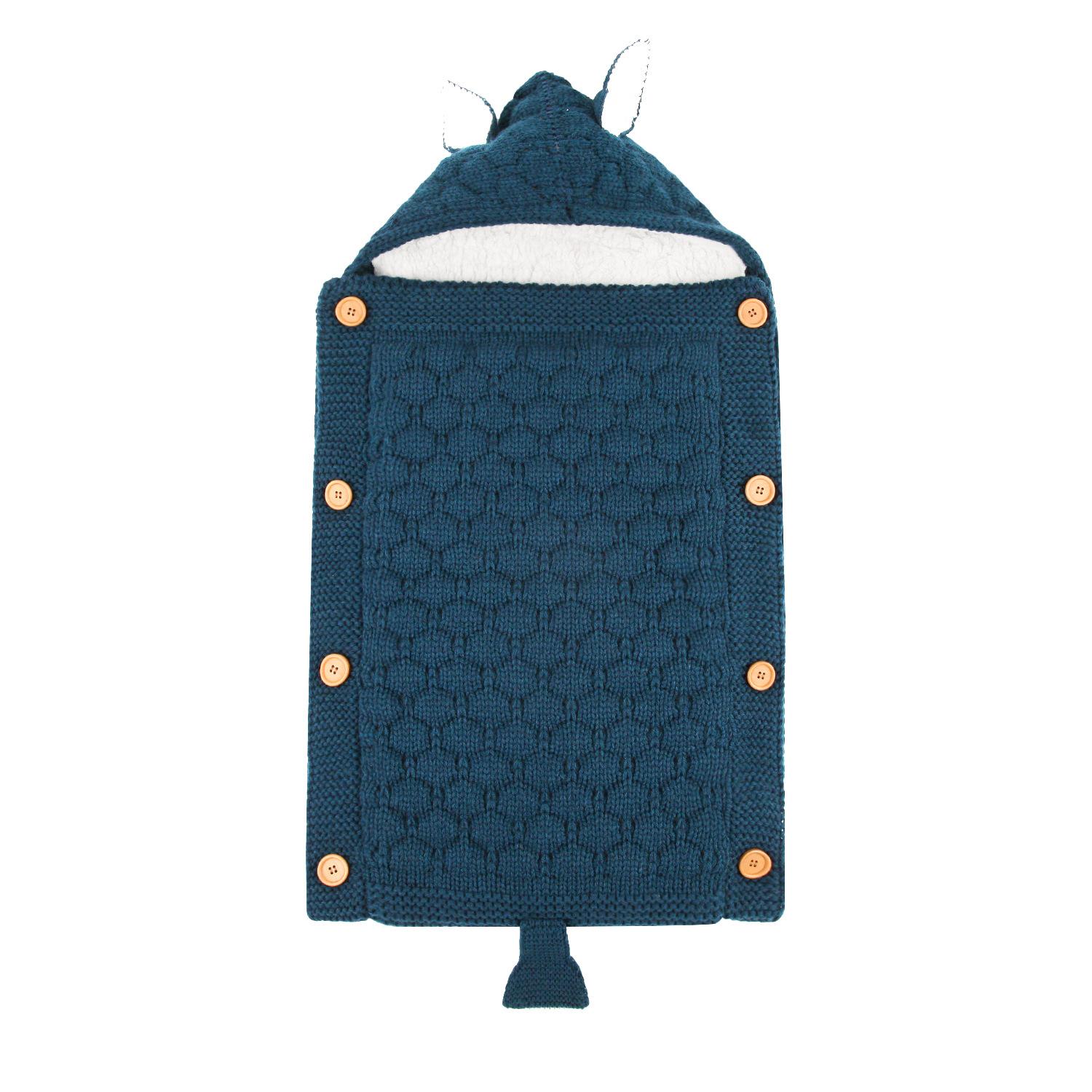 Bé Sơ Sinh Xe Đẩy Bọc Túi Ngủ Mùa Đông Ấm Chăn Đan Đầm Quấn Bé Túi Ngủ Cho Bé