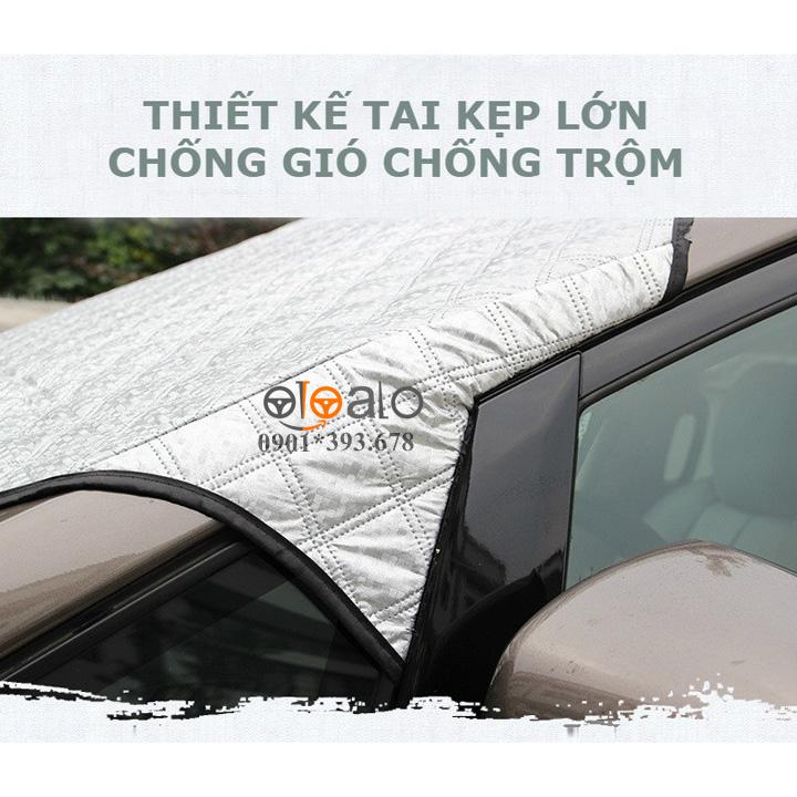 Tấm che nắng kính lái ô tô Hyundai Grand i10 Hatchback vải dù 3 lớp cao cấp TKL - OTOALO