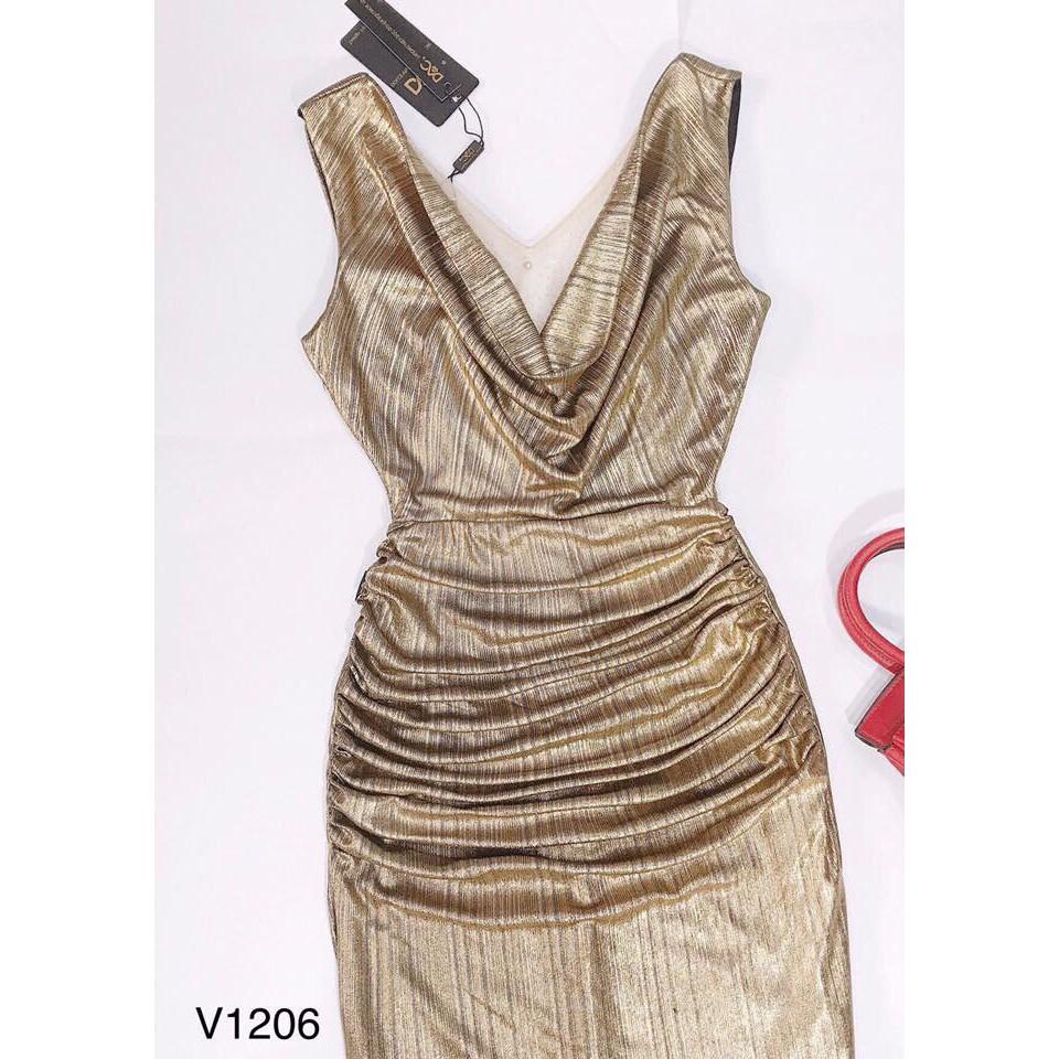 Đầm body cổ đỗ kim sa