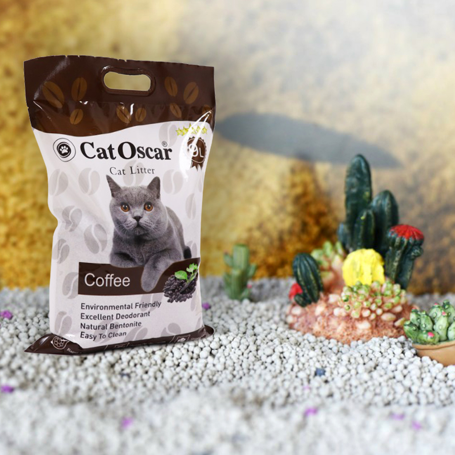 Cát Cho Mèo Đi Vệ Sinh - Cat Oscar 9L  (ComBo 6 bịch ) Hàng Chính Hãng Cho Mèo Anh