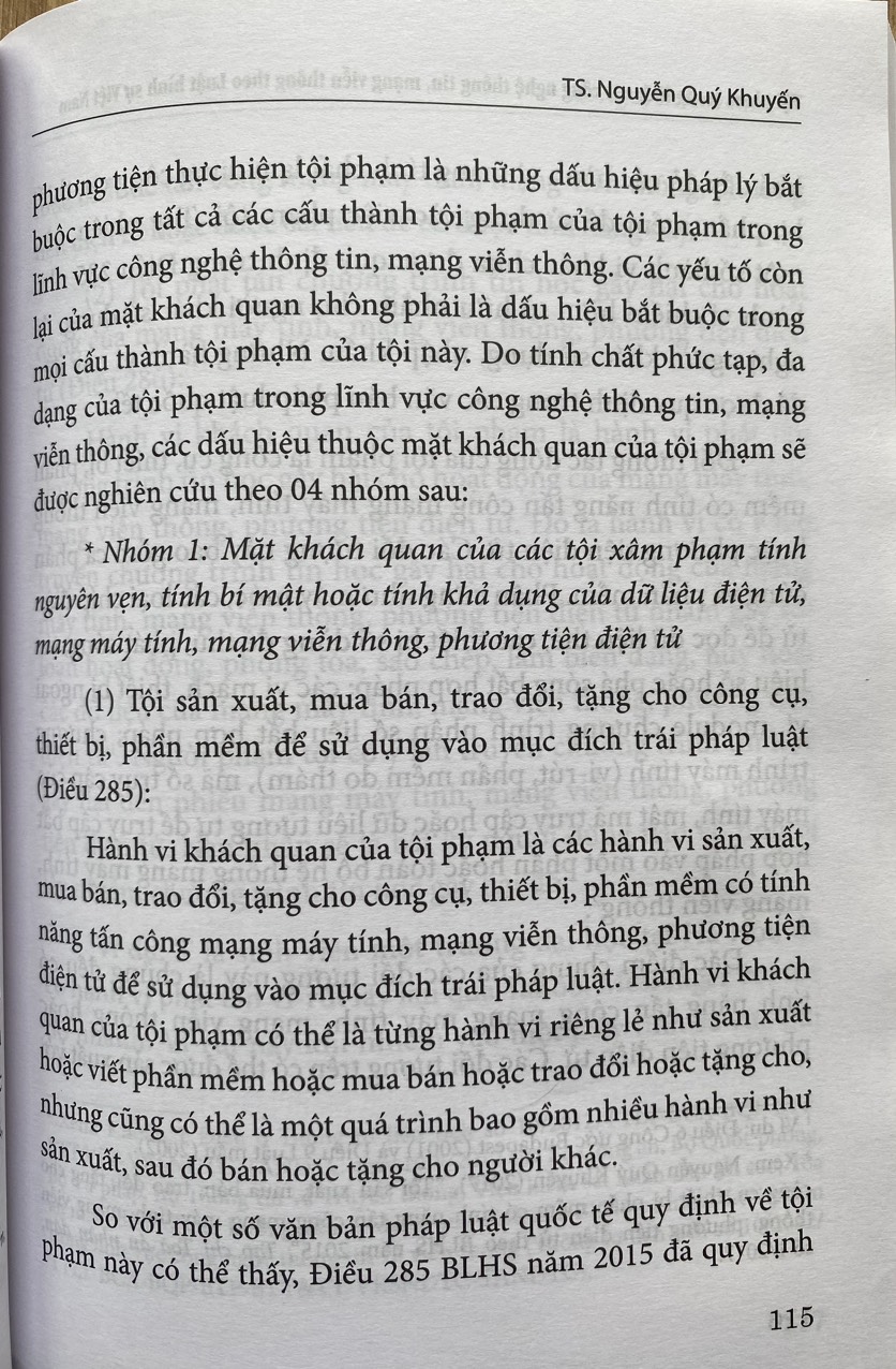 Tội Phạm Trong Lĩnh Vực Công Nghệ Thông Tin, Mạng Viễn Thông Theo Luật Hình Sự Việt Nam