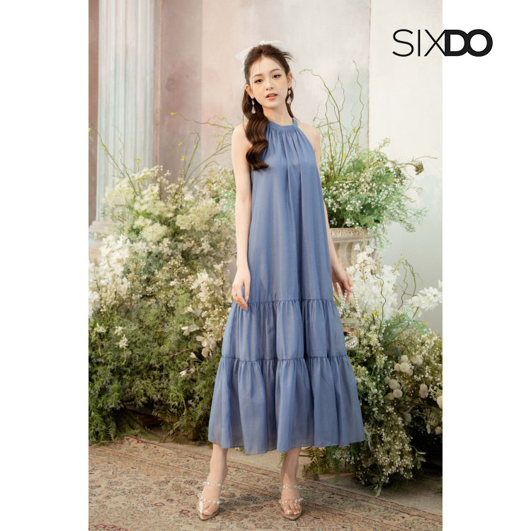 Đầm suông cổ yếm thời trang SIXDO