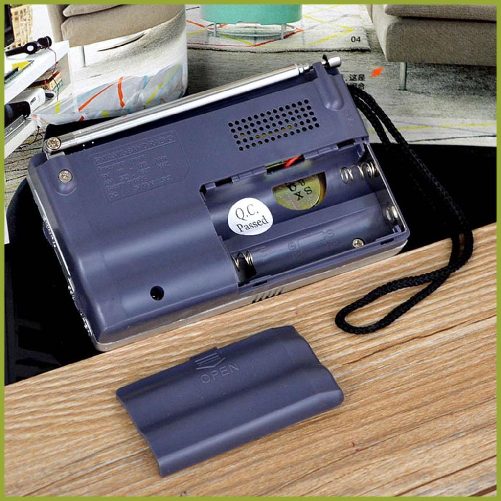 Radio Bỏ Túi Nhỏ Gọn Nhận Diện Thời Tiết Âm Thanh Nổi 2 Pin AA