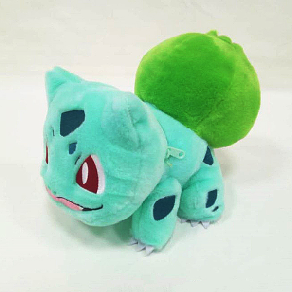 Gấu Bông Pokemon Bulbasaur - Ếch Kỳ Diệu Có Dây Kéo (30 Cm) Gb156 (Tặng 1 Đèn Led 8 Bóng Siêu Sáng Cắm Cổng Usb)