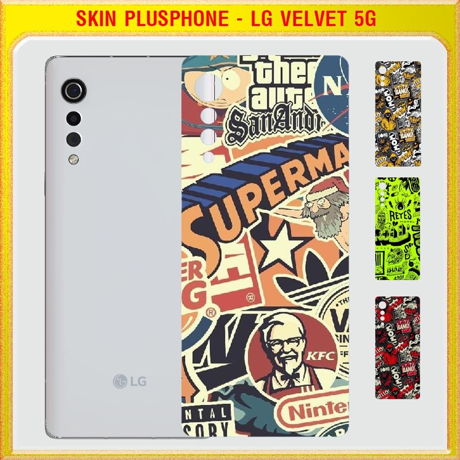 Dán Skin cho điện thoại LG Velvet 5G in hình nhiều mẫu hot, độc lạ