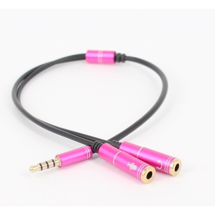 Cáp chia 2 cổng Audio 3.5mm 1 đầu đực ra 2 đầu cái 20cm AV123 10532 Cáp chia Jack 3,5mm dương ra 2 đầu âm 3,5mm Cáp âm thanh 3.5Mm Màu dài Av141-30618 – Hàng Nhập Khẩu
