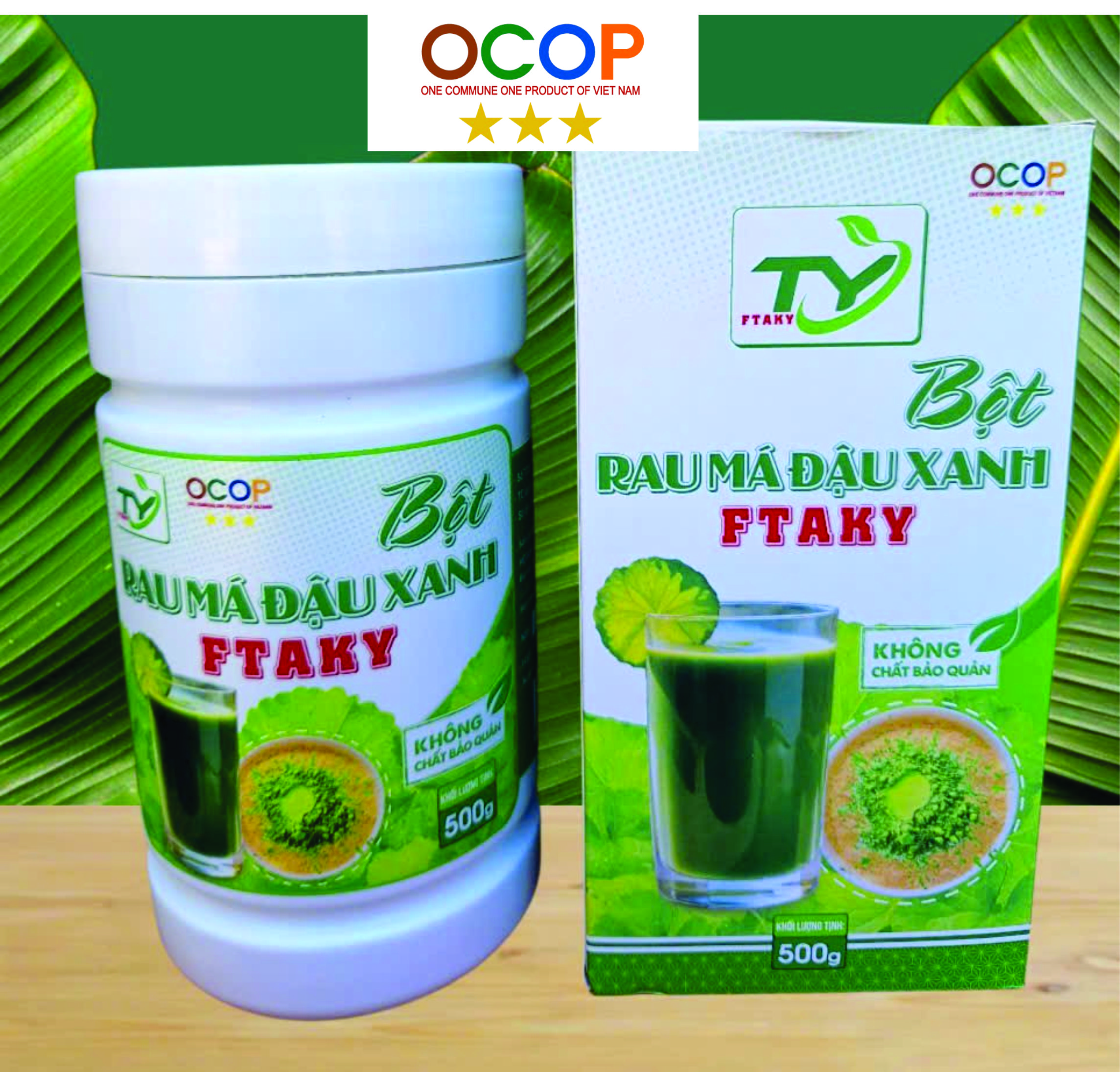Bột Rau Má Đậu Xanh - Tốt Sức Khoẻ - Hạn Chế Nóng Trong - Đẹp Da - Ngủ Ngon sản phẩm đã được kiểm định chất lượng ( OCOP 3 SAO )