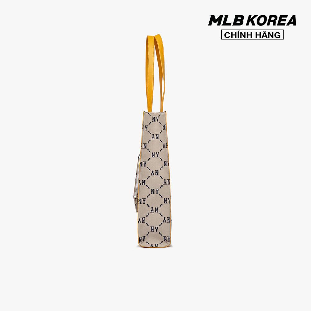 MLB - Túi tote chữ nhật Monogram Diamond Jacquard 3AORM012N