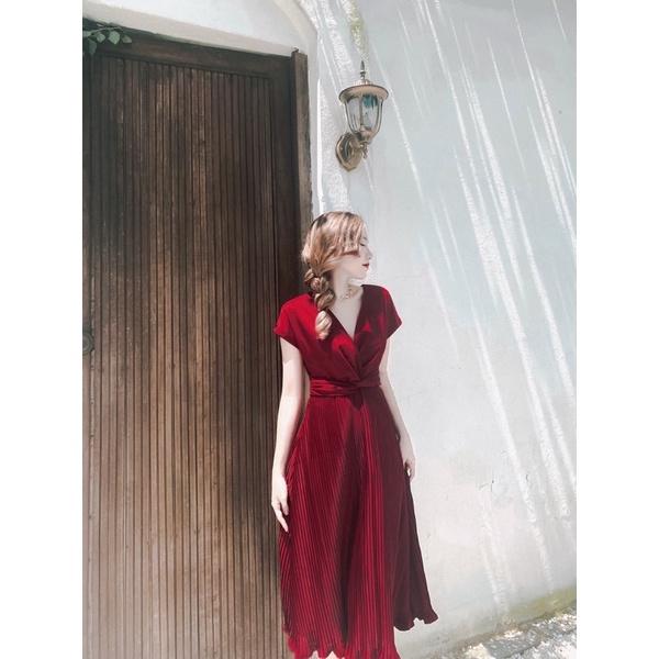 Kelly Dress | Đầm thiết kế xoắn ngực tùng xoè xếp ly Story.clothes thời trang nữ