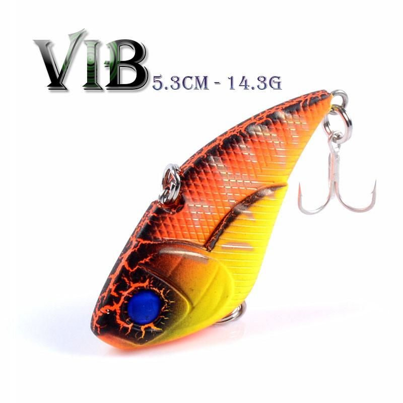 Mồi câu cá giả câu lure VIB 5.3cm 14.3g - mồi câu lure siêu nhạy 2 lưỡi BKK