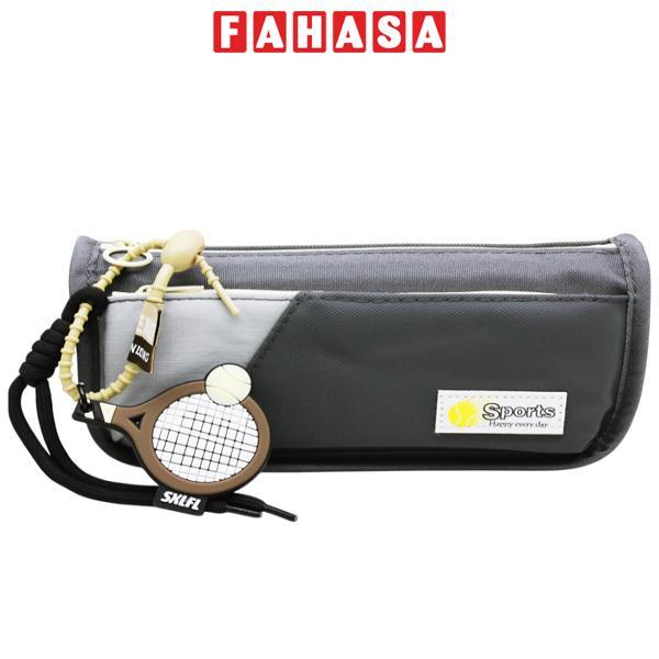 Bóp Viết Vải Sport Kèm Móc Khóa - Shunde 9107 - Màu Xám