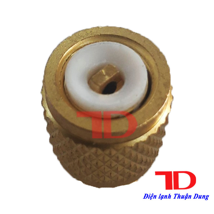 Đầu chuyển đổi gas R410A, đầu đực phi 6 chuyển sang đầu cái phi 8