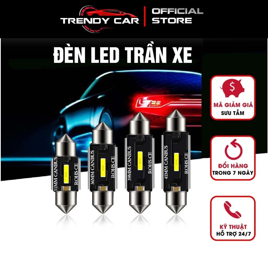 Bóng Đèn LED Gắn Trần Xe Hơi Siêu Sáng 31mm 36mm 39mm 41mm 41mm C5W Cửa hàng nội thất ô tô TrendyCar