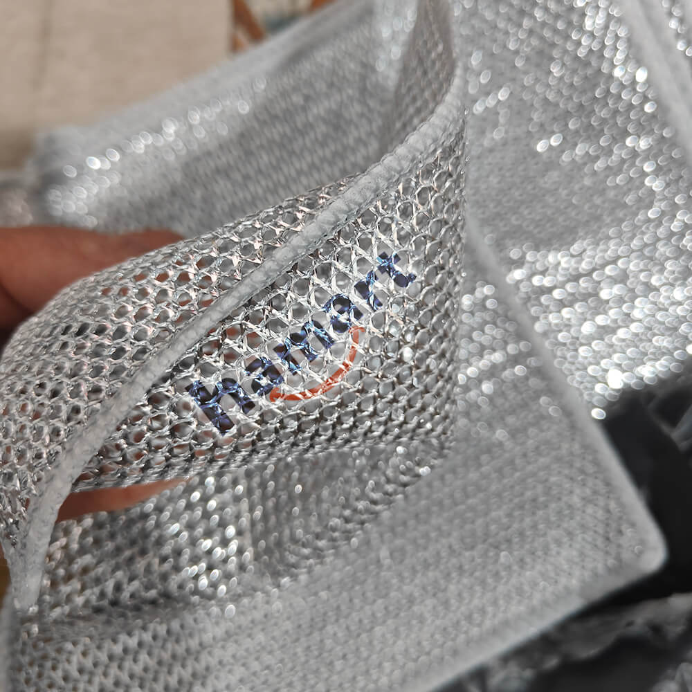 Khăn Lưới Rửa Bát Dày 2 Lớp Giẻ Rửa Chén Dây Kim Loại 20cm Chà Nồi Chảo Thép Inox Cọ Bếp Đa Năng