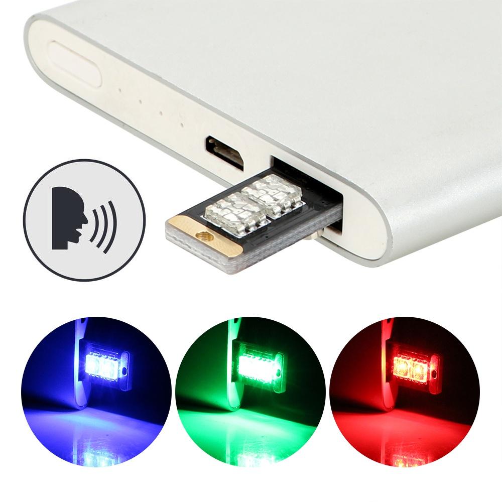 Đèn LED RGB cảm ứng điều khiển bằng âm thanh tự động cho xe hơi