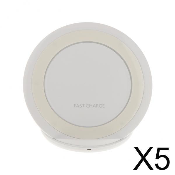 5xWireless Fast Charging Stand White for Samsung EP-NG930 Galaxy S7/S7 Edge