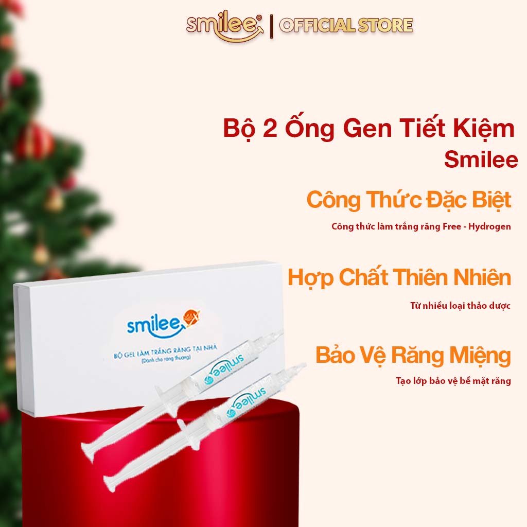 Bộ 2 ống GEL bô sung cho máy làm trắng răng Smilee an toàn tại nhà