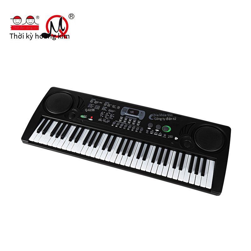 Giao Hàng Nhanh Kỷ Nguyên Vàng Đàn Piano Điện Tử Đa Năng 61 Phím Có Mic Xếp Hình Giáo Dục Sớm Đồ Chơi Âm Nhạc Cho Trẻ Em Đàn Piano Điện Tử