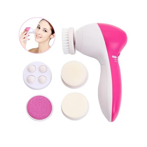 Máy rửa mặt massage 5 đầu 5 in 1