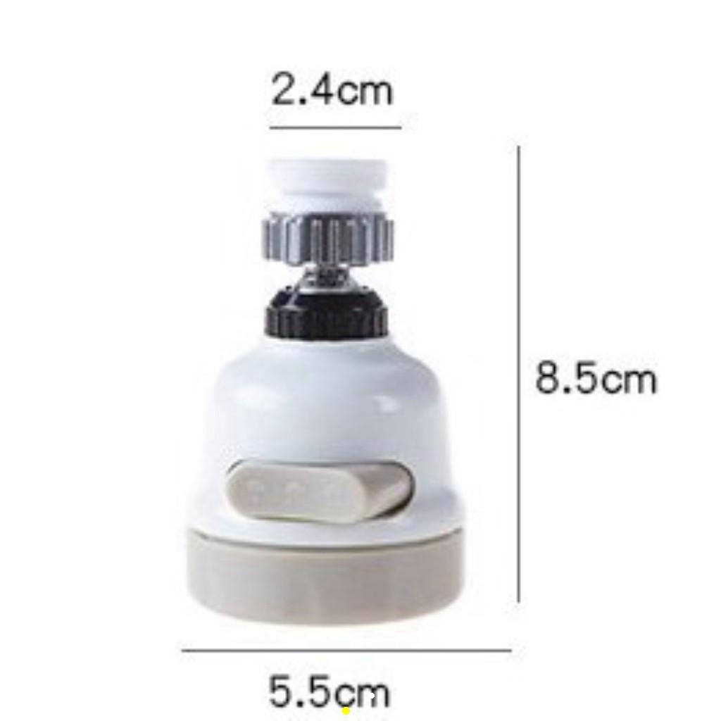 ĐẦU NỐI VÒI RỬA BÁT TĂNG ÁP XOAY 360 ĐỘ ĐIỀU CHỈNH CHẾ ĐỘ NƯỚC
