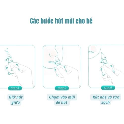 Dụng Cụ Hút Mũi An Toàn Cho Bé Silicon Hình Gấu Tiện Lợi Cho Bé