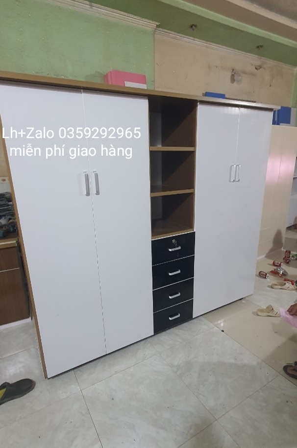 Tủ nhựa đài Loan 4 cánh 1 kệ