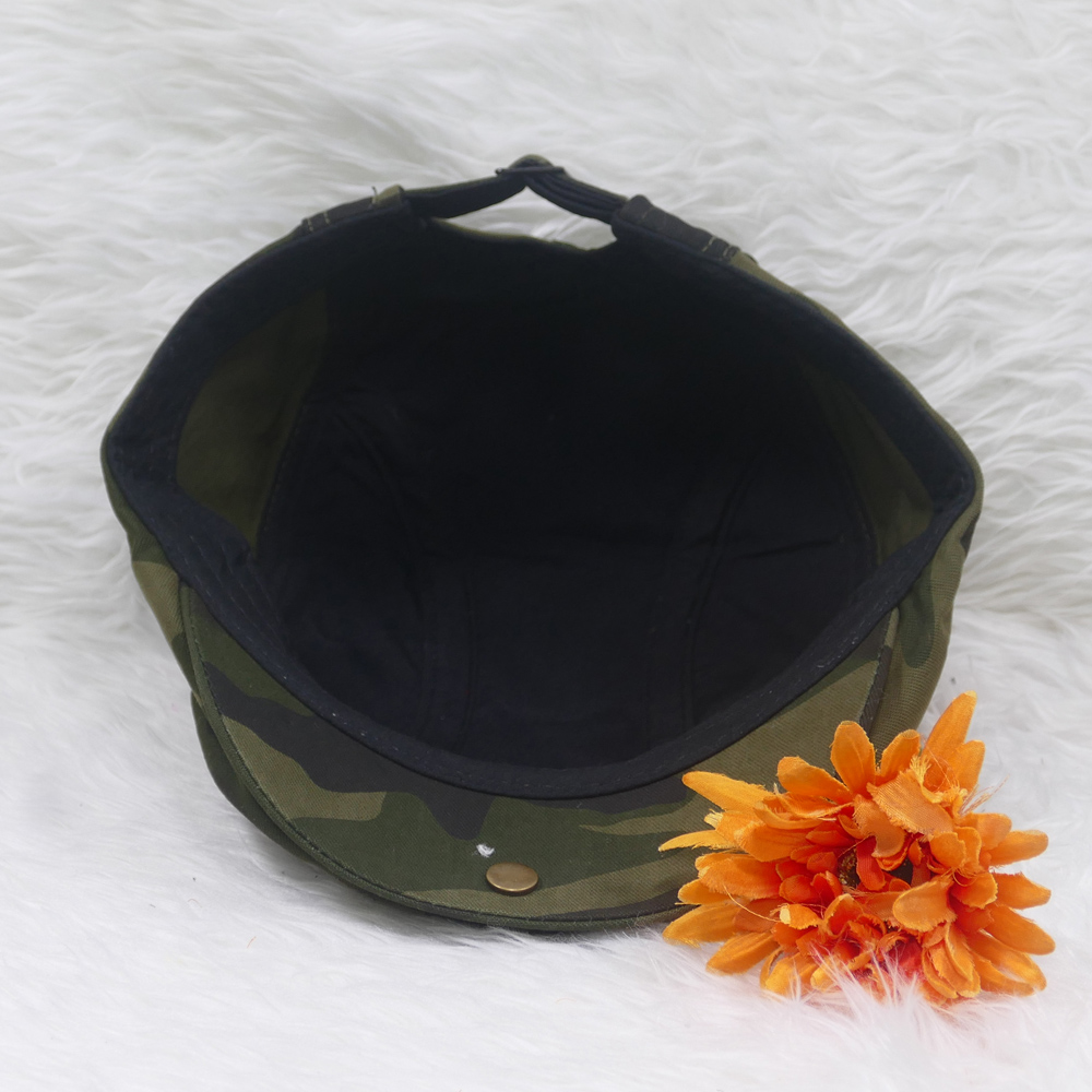 Nón beret nam, mũ mỏ vịt dành cho người trung niên, không thêu họa tiết, chất liệu vải oát mềm mại, tăng giảm size dễ dàng