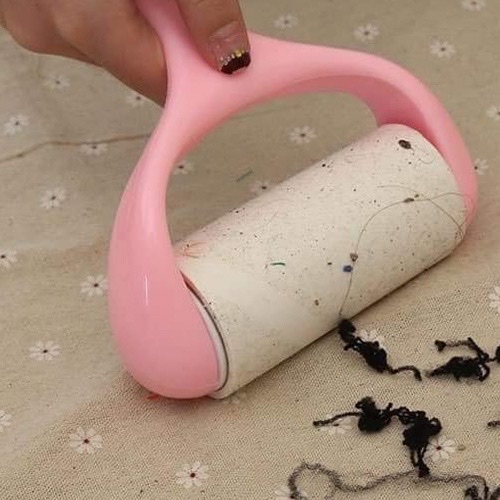 Cây Lăn Bụi Quần Áo Kèm  6 Lõi Thay Thế – Làm Sạch Nhanh, Gọn, Tiện Lợi