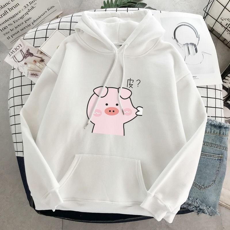 Áo hoodie nữ in hình dễ thương giao hình ngẫu nhiên