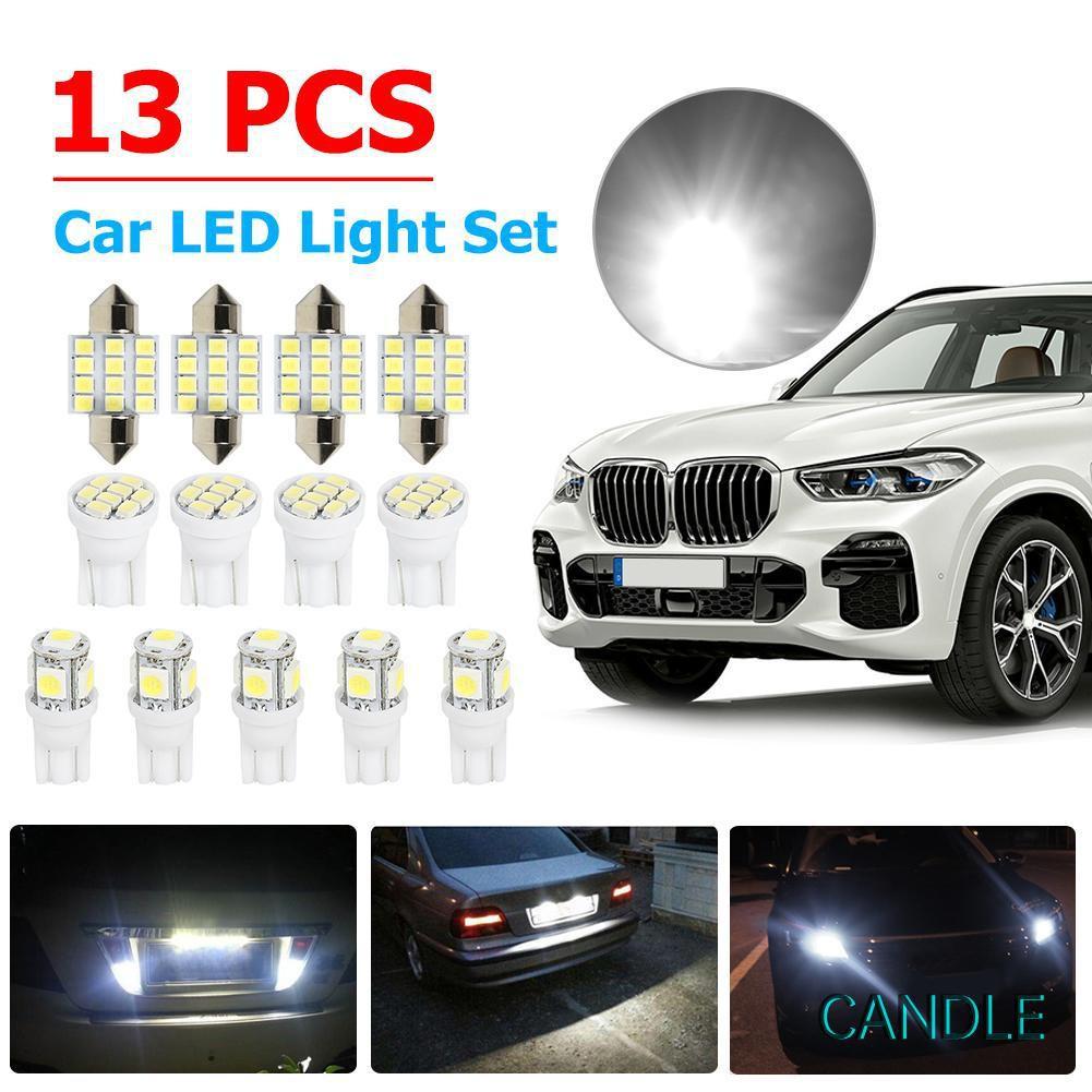Set 13 Đèn Led 31mm C5W T10 W5W Gắn Biển Số Xe Hơi