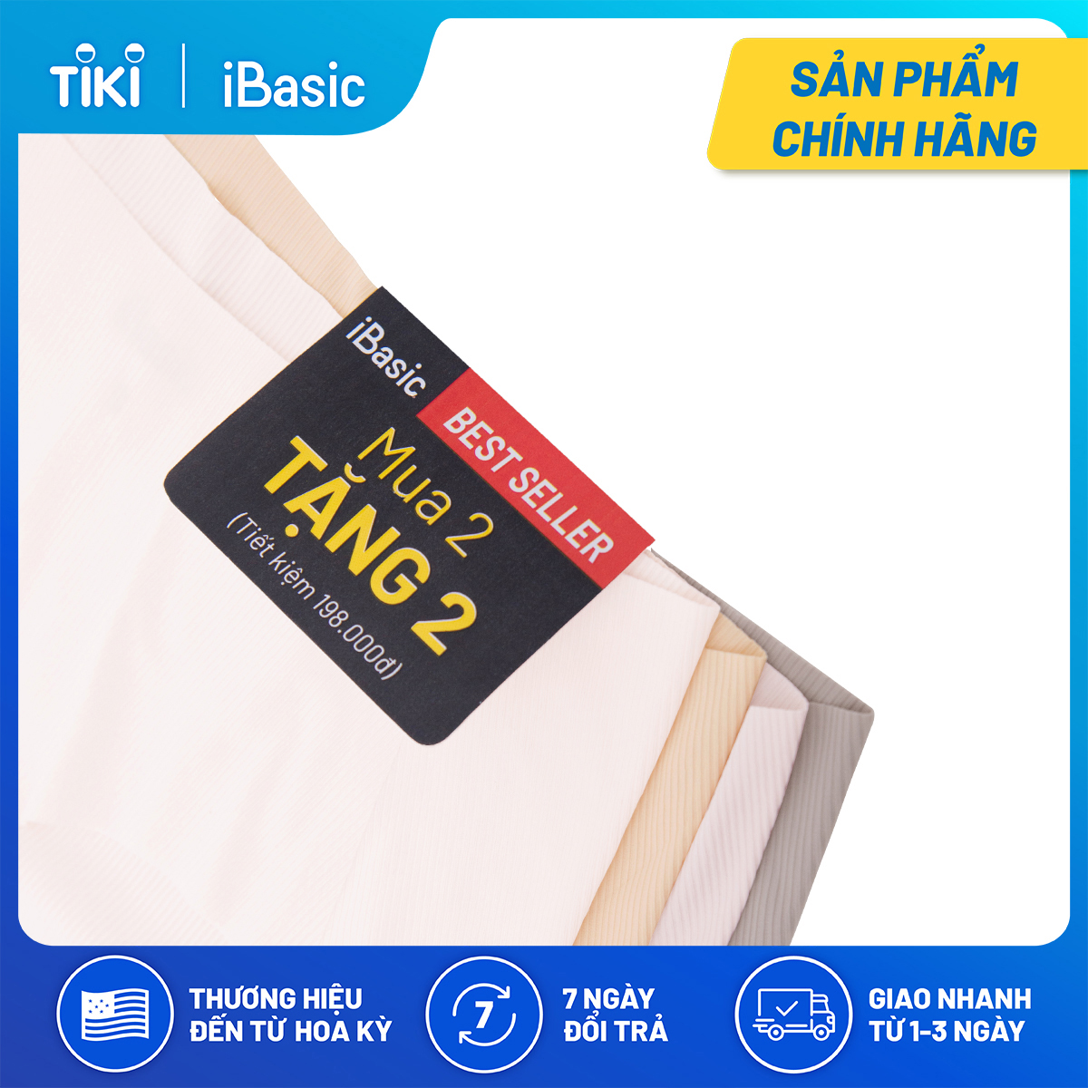 [MUA 2 TẶNG 2] Pack 4 quần lót nữ siêu mỏng iBasic PANW157