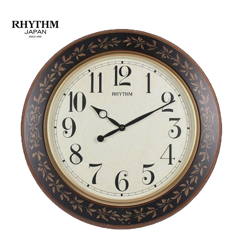 Đồng hồ Rhythm CMG292NR06 Kt 59.0 x 4.9cm, 3.35kg Vỏ gỗ. dùng PIN.