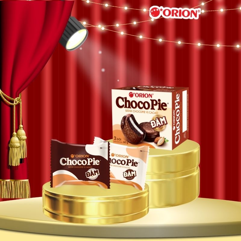 Hộp 2 gói bánh CHOCOPIE ĐẬM Orion 60g (30g x 2 gói/hộp)