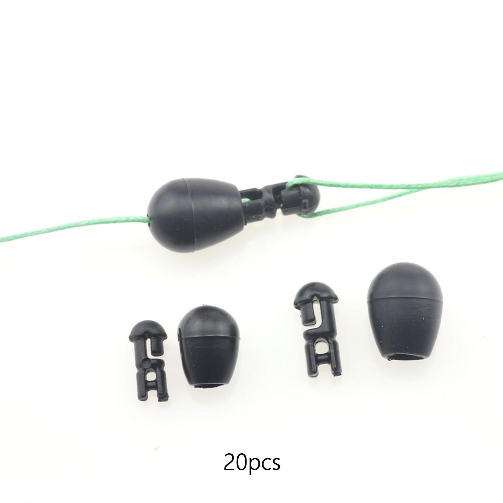 20x Quick Change Beads Carp Fishing Gear Rubber Carp Fishing Equipment for Carp Beads