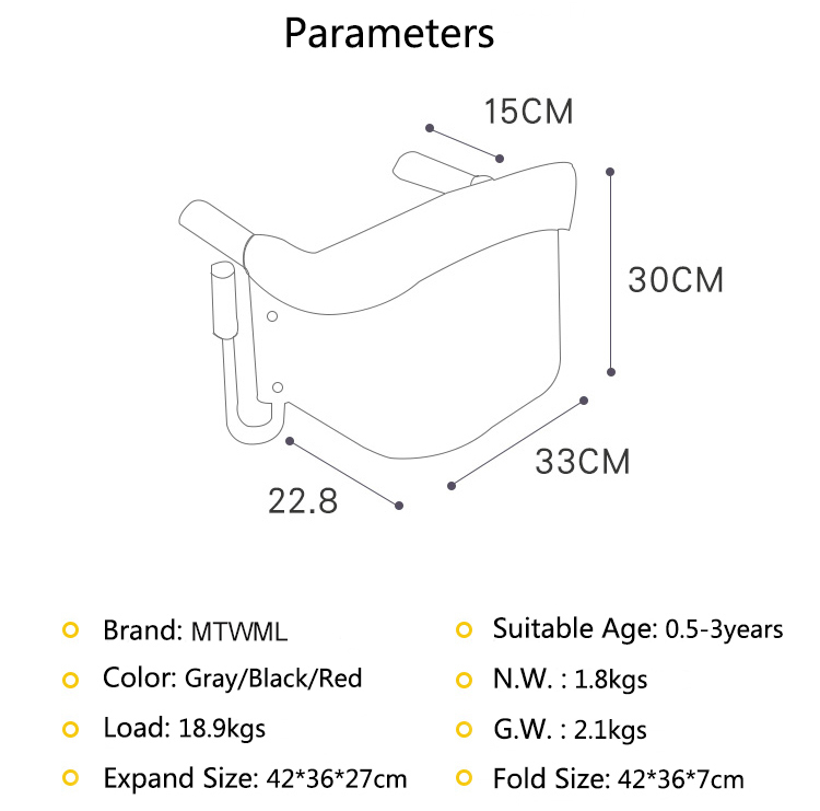 Ghế ăn cho bé di động gấp gọn gắng bàn ăn Portable Baby Highchair Foldable Feeding Chair