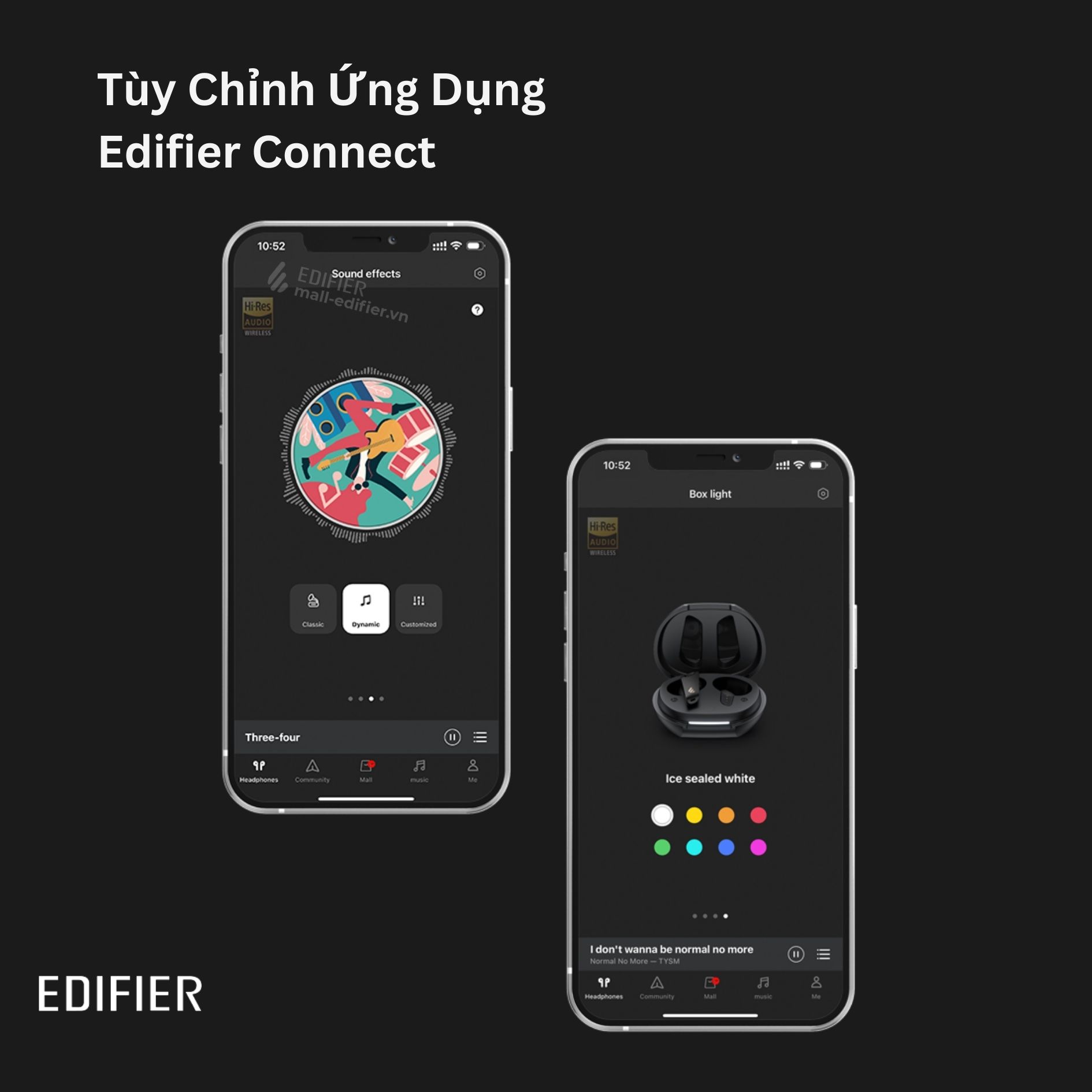 Tai nghe bluetooth Edifier Neobuds Pro 2 Nâng cấp | Chống ồn chủ động tuyệt đối | Nghe nhạc Hires Audio - Hàng chính hãng