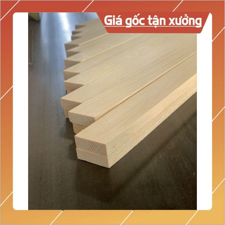 Thanh gỗ Thông bào láng 4 mặt GIÁ XƯỞNG 33.2cm x 2.5cm x 8,5mm