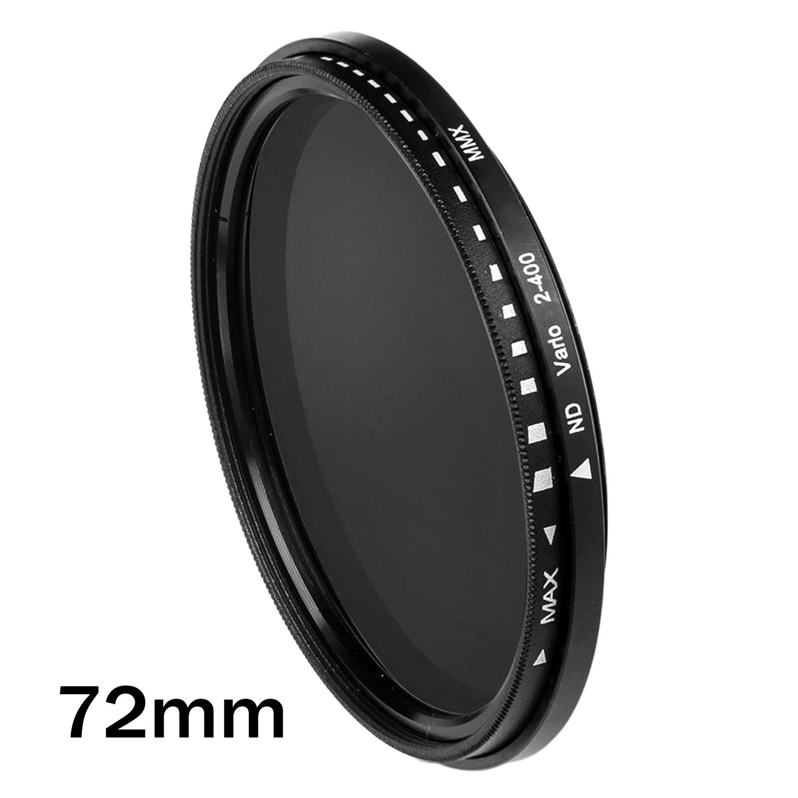 2 Pcs ND2 to ND400 Slim Fader Variable Adjustable ND Filter Optical Glass