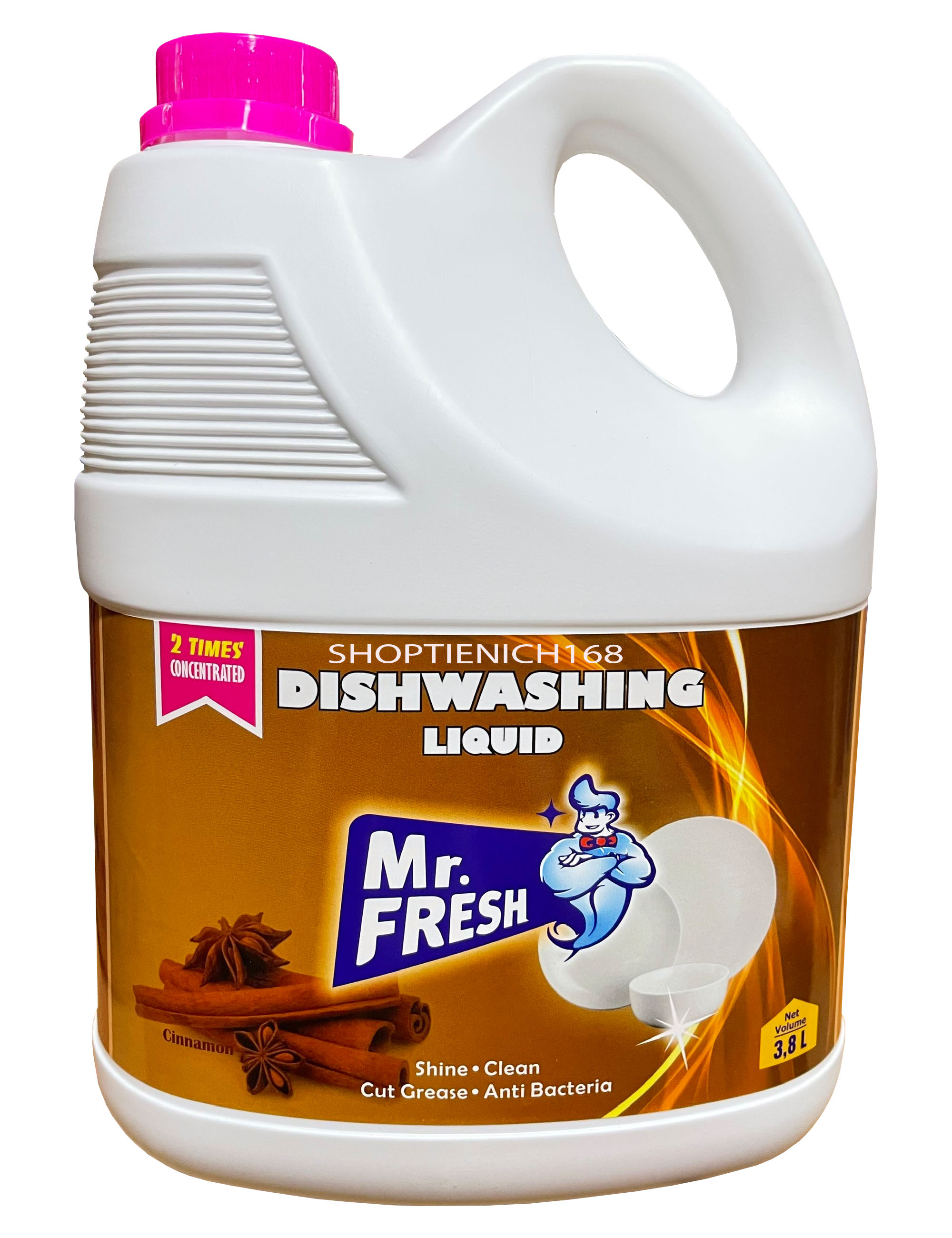 Nước rửa bát đậm đặc Mr.fresh hương quế 3800ml