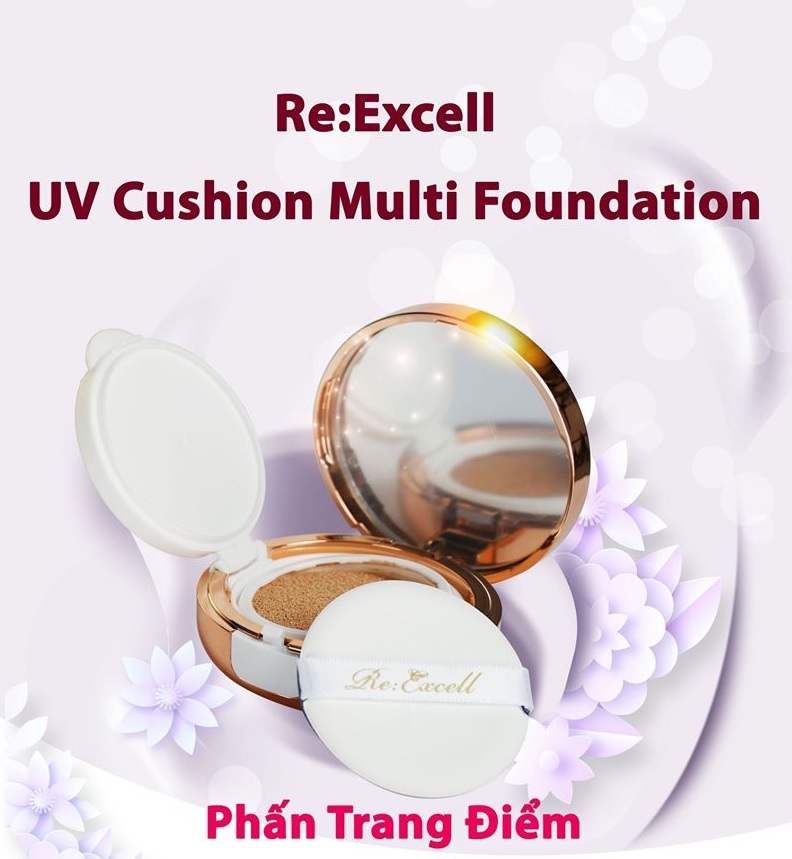 Combo trang điểm Re:Excell gồm Phấn nước CC Cushion + son thỏi Lipstick + kem nền BB cream R&amp;B Việt Nam nhập khẩu chính ngạch Hàn Quốc