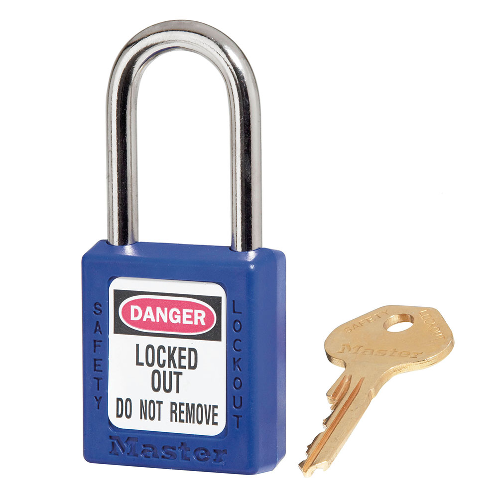 Ổ khóa an toàn Master Lock 410 Zenex thân nhựa chịu nhiệt - càng thép - nhiều màu
