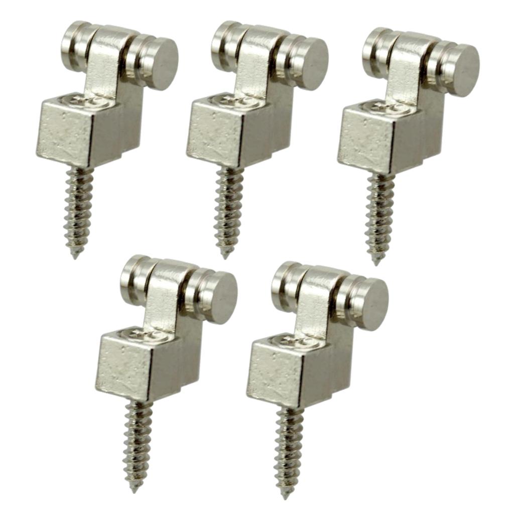 5pcs Silver Metal Roller String Trees Retainer for Musical Instruments Parts