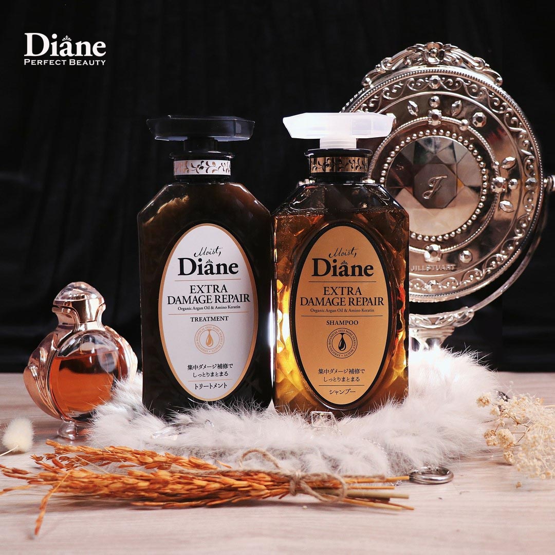 Bộ dầu gội & xả phục hồi tóc hư tổn nặng Moist Diane Extra Damage Repair (450ml*2)