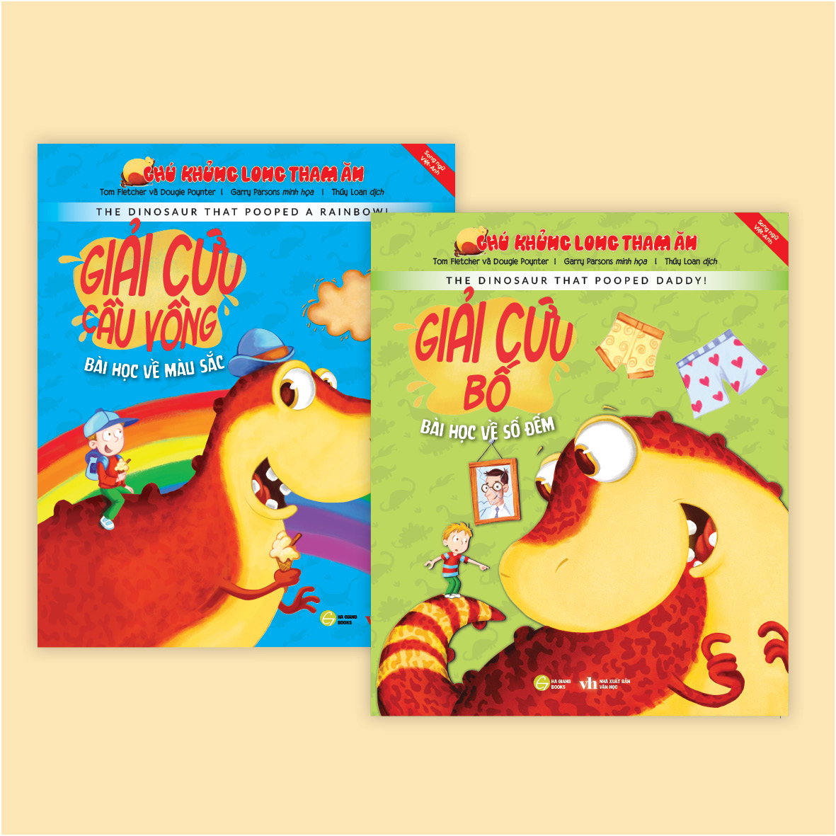 BỘ 2 CUỐN CHÚ KHỦNG LONG THAM ĂN